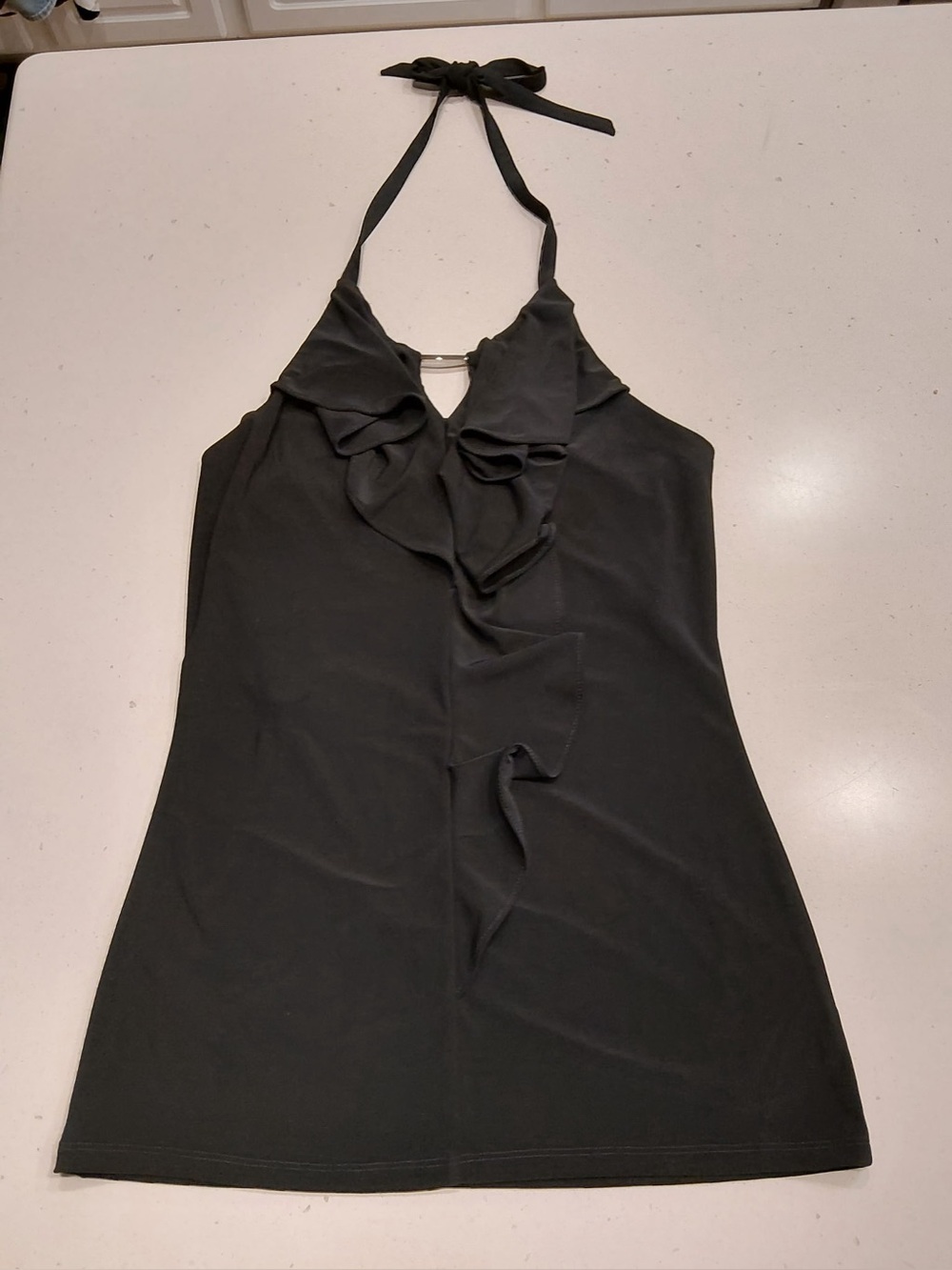 White House Black Market Black Fabric Top with XXS Tag